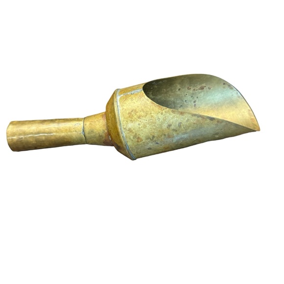 1940/50s Brass & Copper Grain/Ice Scoop - Picture 2 of 12
